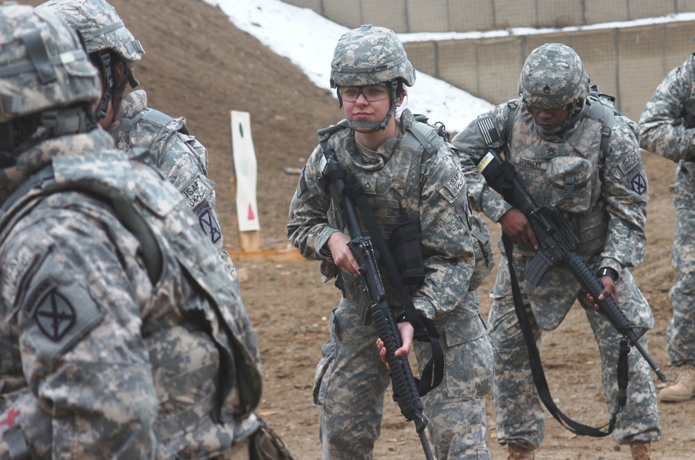 Aviation brigade support soldiers aim for weapons proficiency