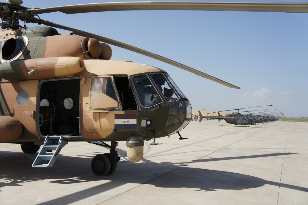 Iraqi military relocates choppers after US contract ends