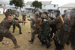 Rioters And Defenders Clash