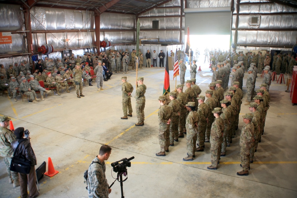 1-10th Mountain and 170th IBCT change authority in northern Afghanistan