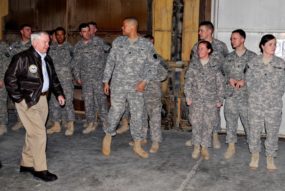 SecDef visits wounded soldiers at Bagram hospital