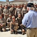 Secretary of Defense visits Marines in Sangin