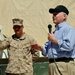 Secretary of Defense visits Marines in Sangin