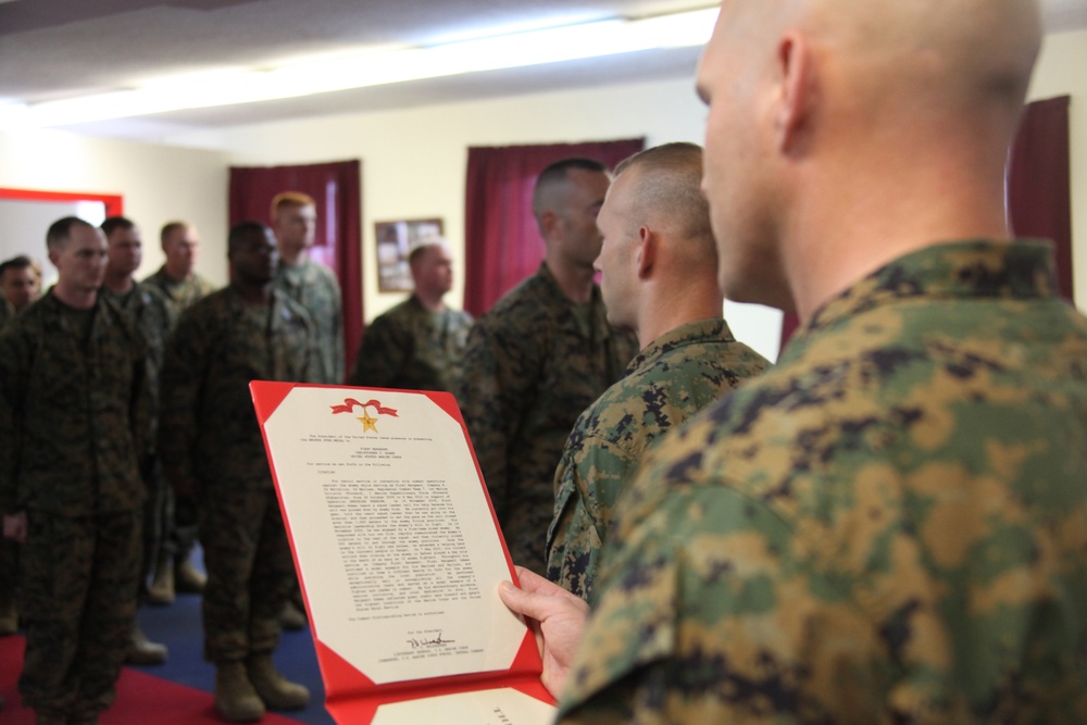 Warlord receives Bronze Star Medal