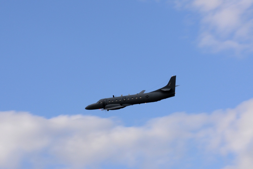 Florida Air National Guard RC-26B aircraft flies training mission over northern Florida