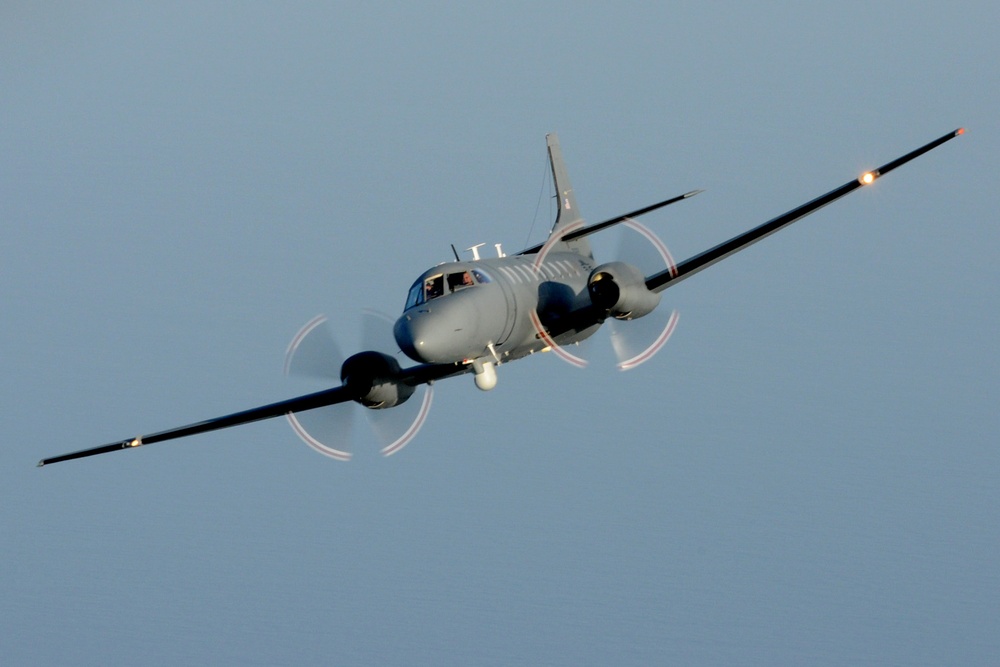 Florida Air National Guard RC-26B aircraft flies training mission over northern Florida