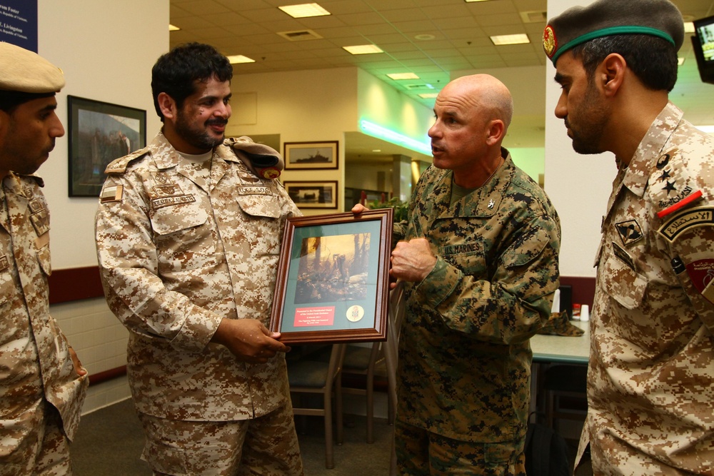 United Arab Emirates Presidential Guard visit 1st Marine Division units