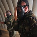 Unit drills with gas mask