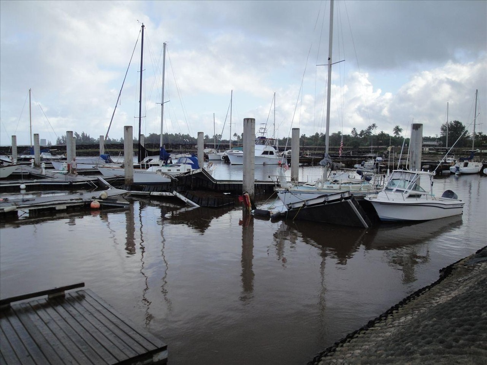 Coast Guard crews evaluate damage, provide post-tsunami support