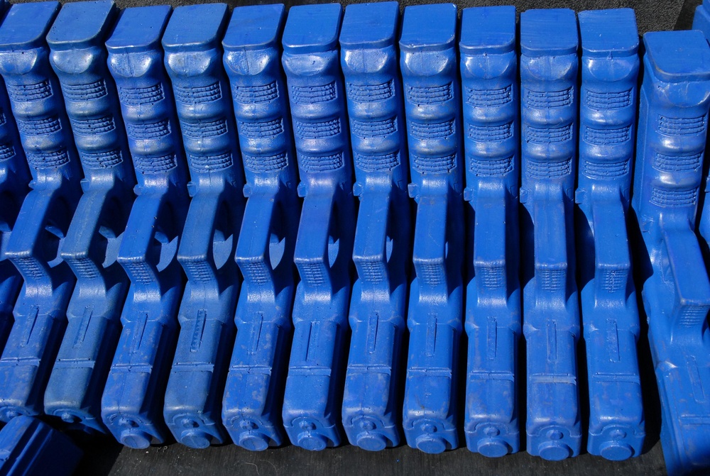 Blue handles