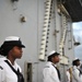 USS Abraham Lincoln Sailors Man the Rails in Pearl Harbor