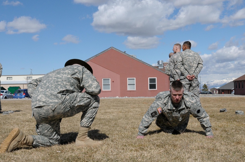 Porter pumps out the push ups