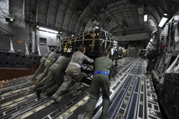 March Air Reserve Base Airmen prepare supplies for Japan tsunami relief
