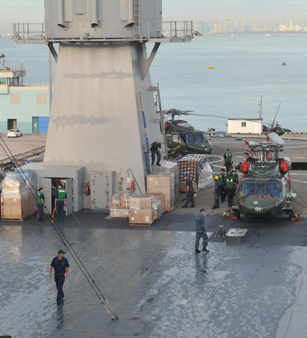 USS Blue Ridge supports tsunami relief