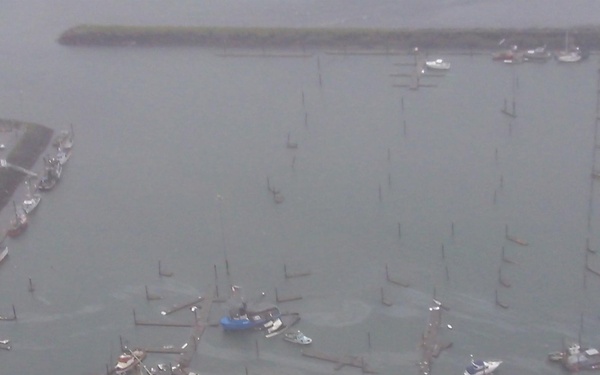 Tsunami effect on Crescent City Harbor