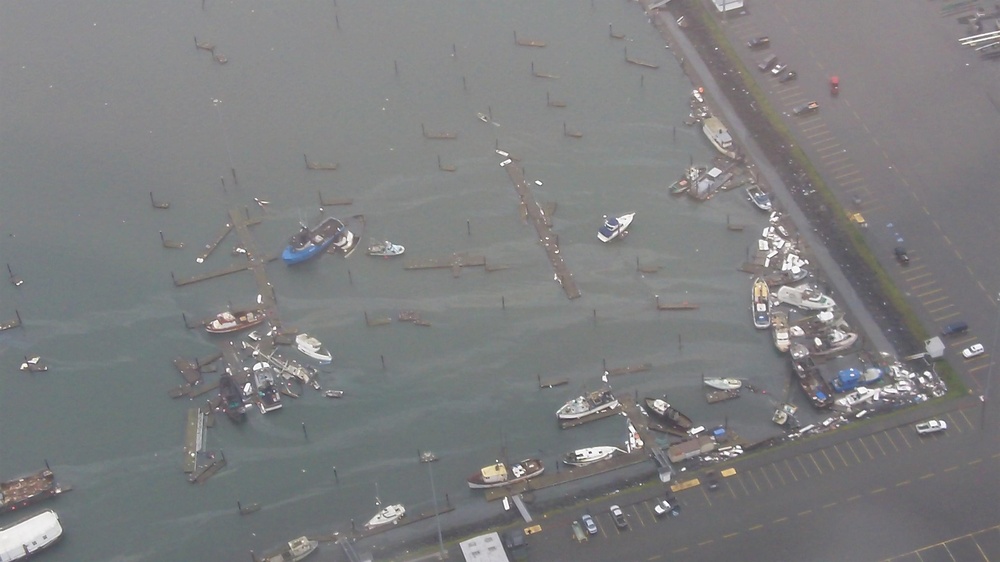 Tsunami effect on Crescent City