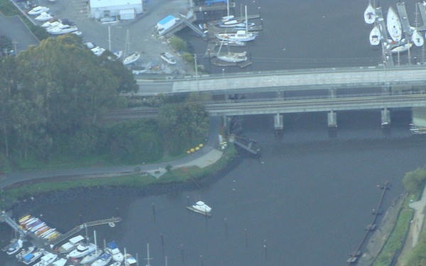 Tsunami effect on Santa Cruz Harbor
