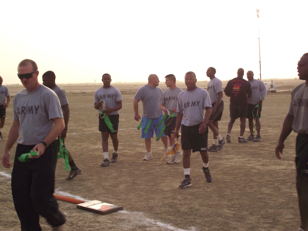 Roadwarriors play in flag football tournament