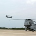 CH-46E Sea Knight helicopter departs NAF Atsugi