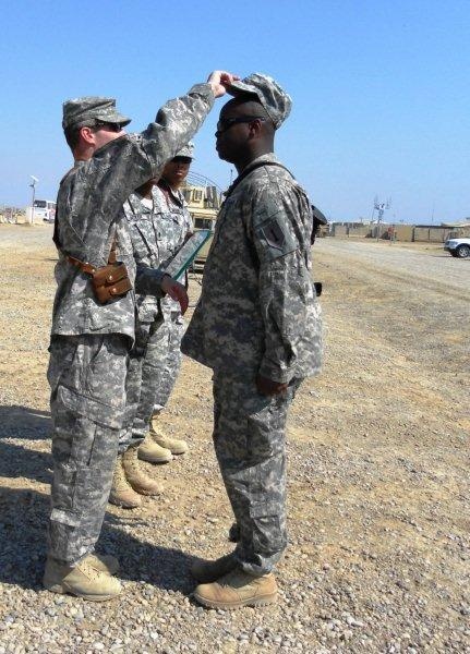 ‘Griffin’ leadership promotes two non-commissioned officers in Iraq