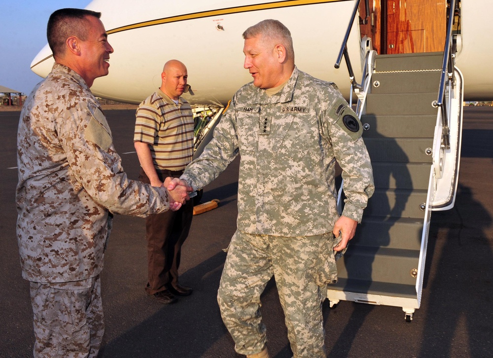 Gen. Ham visits Camp Lemonnier