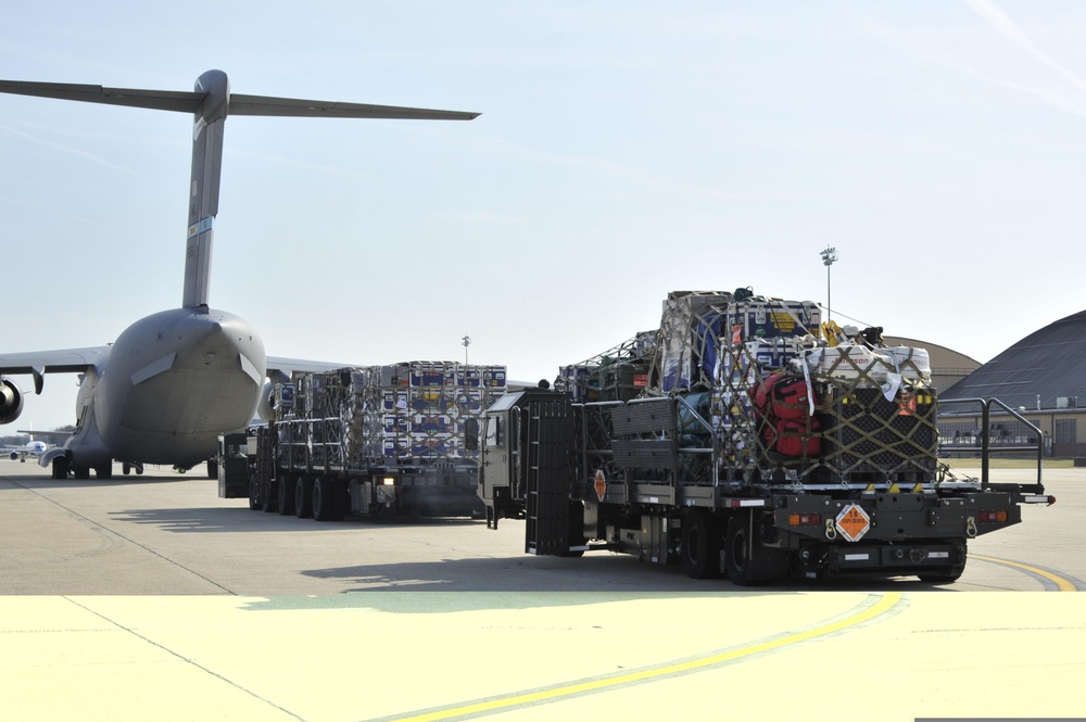Mobility Airmen deliver search and rescue equipment to Japan