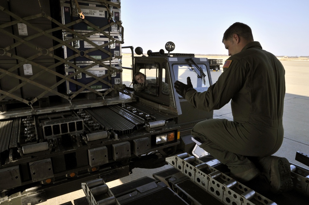 Mobility Airmen deliver search and rescue equipment to Japan