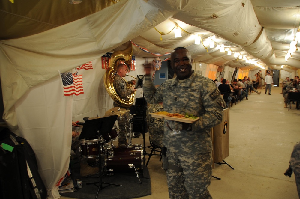 Dixieland Band visits TF Currahee