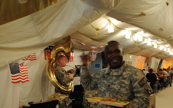 Dixieland Band visits TF Currahee