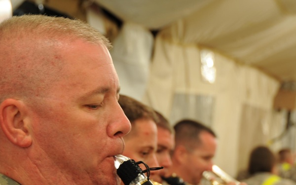 Dixieland Band visits TF Currahee