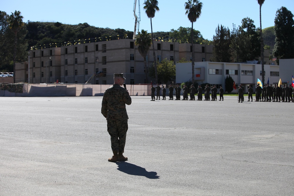 Miller relinquishes command of CLB-15