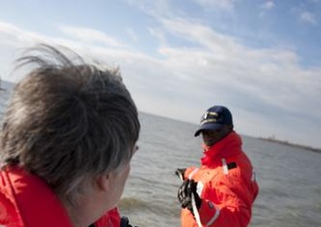 Coast Guard inspects boat for field trips