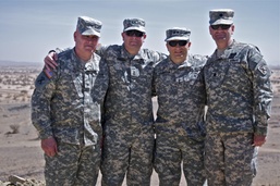 TAG and other distinguished visitors vist troops during Frienship Two