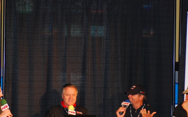 NASCAR drivers and PRN host radio show at Bragg