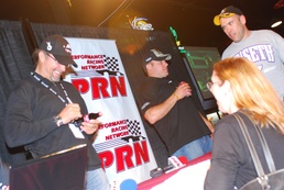 NASCAR drivers and PRN host radio show at Bragg