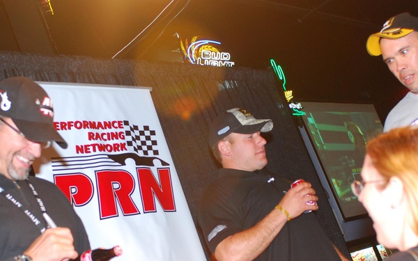 NASCAR drivers and PRN host radio show at Bragg