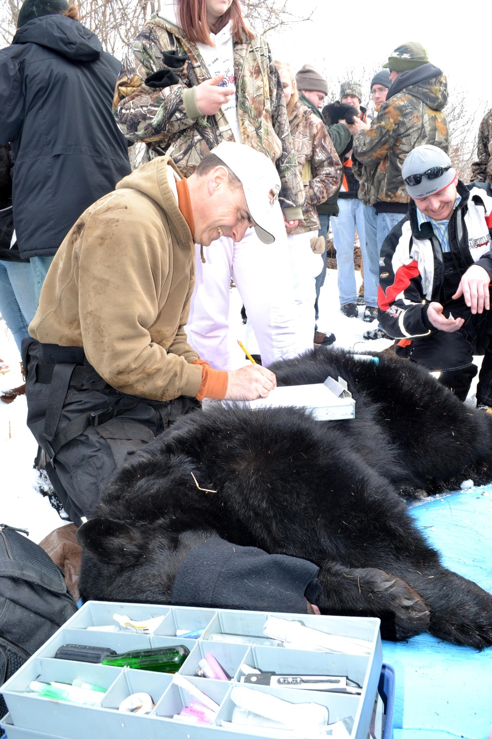 DNR visits Black Bear Den at Camp Ripley