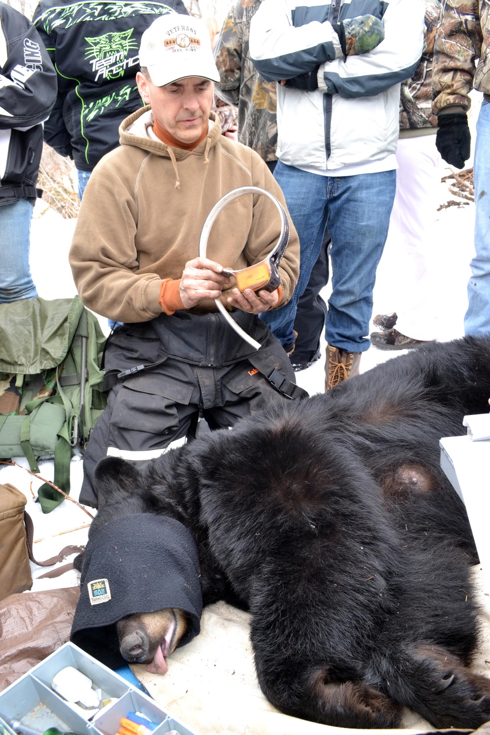 DNR visits Black Bear Den at Camp Ripley