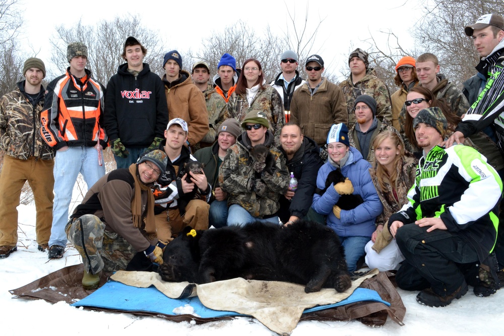 DNR visits Black Bear Den at Camp Ripley