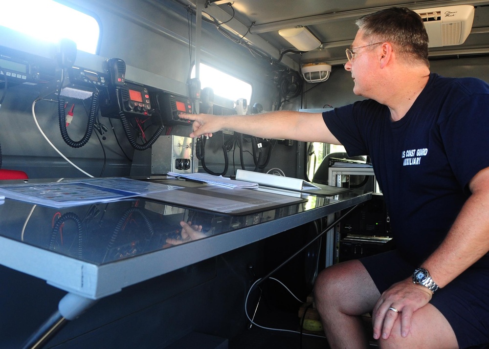 Coast Guard Auxiliary provides communication support to Tradewinds 2011