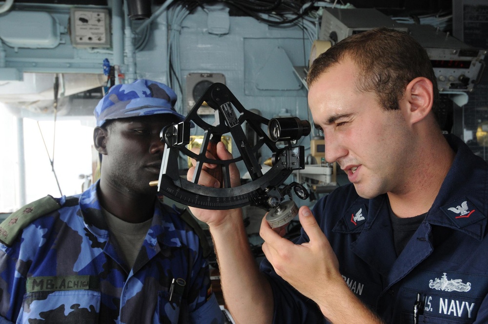 USS Stephen W Groves Navigation Training