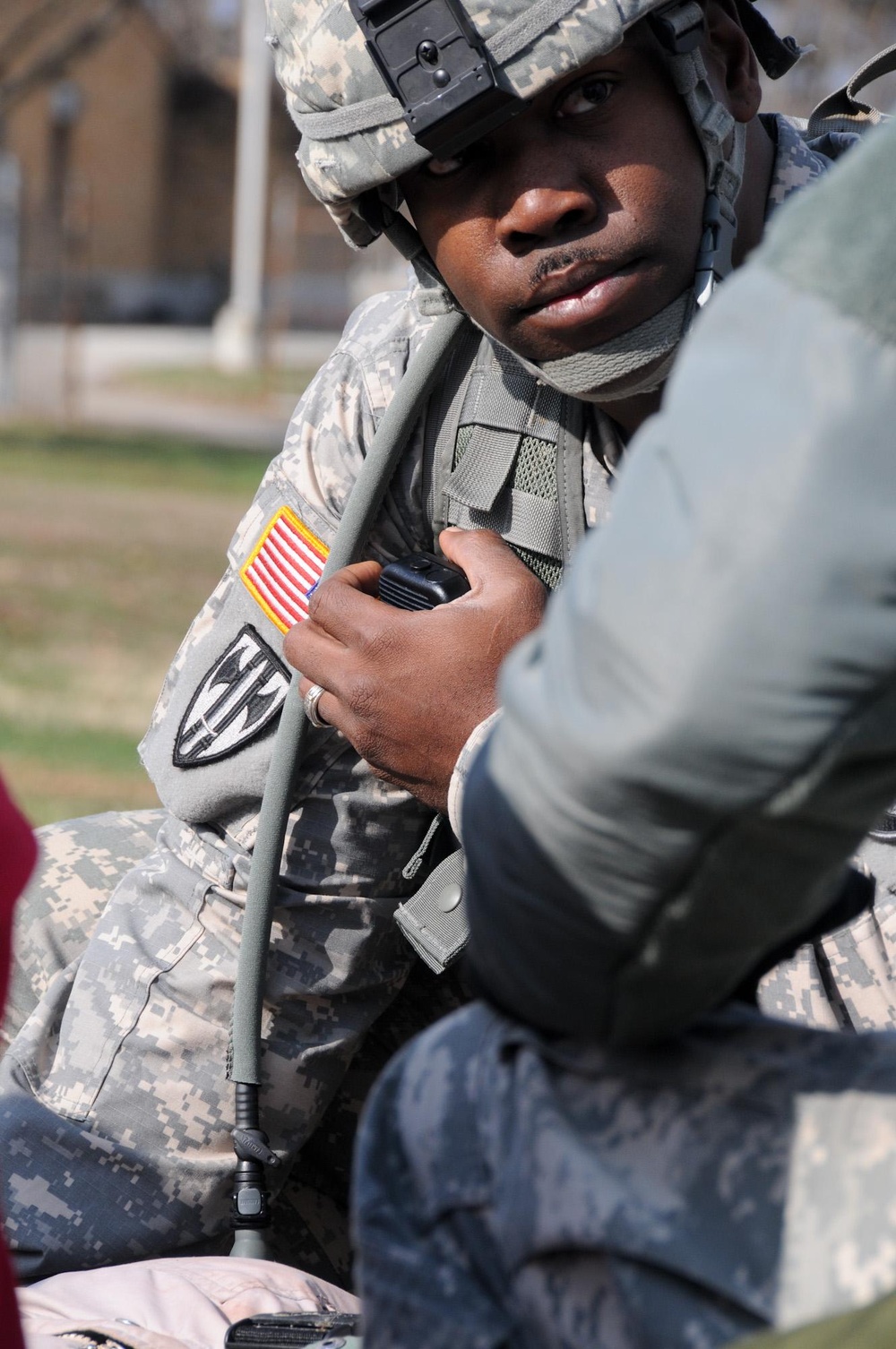 Military Police practice treating casualties