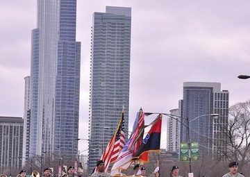 US Army Reserve-88th Regional Support Command Marches in the 2011 Chicago Saint Patrick's Day Parade