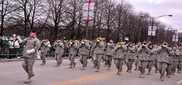 Army Reserve- 88th Regional Support Command Bands March in Saint Patrick's Day Parade