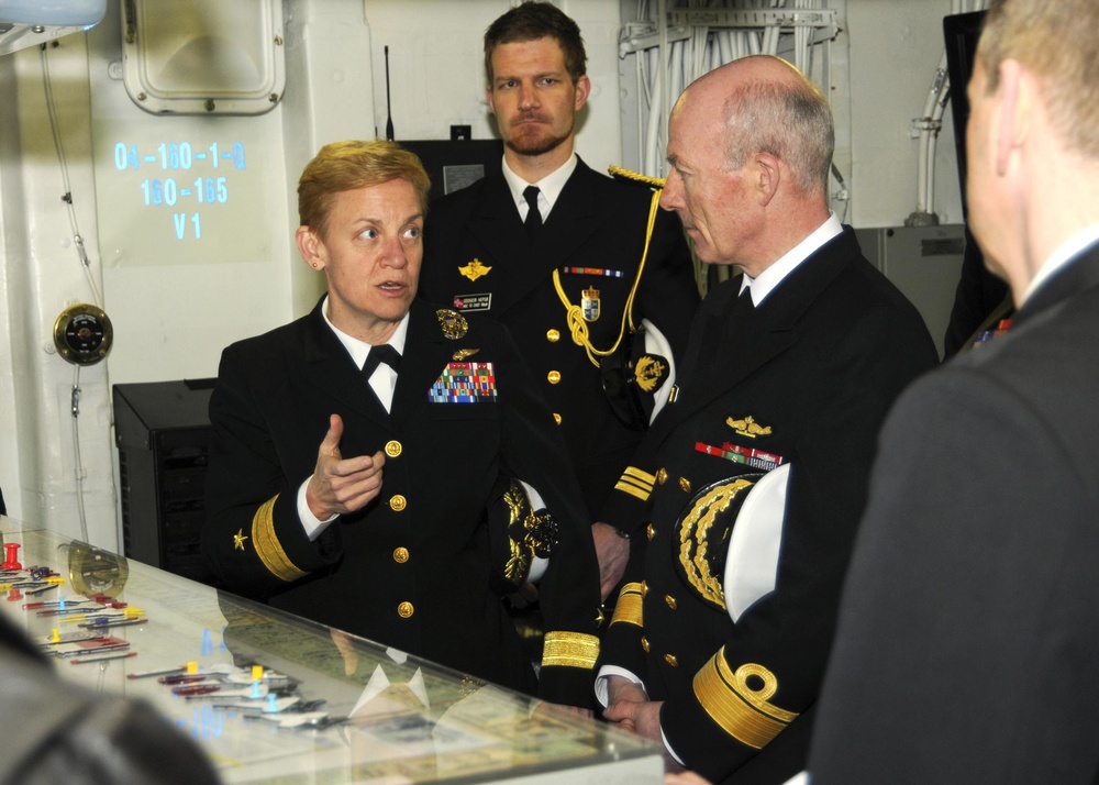 Rear Adm. Tyson Aboard the USS George H.W. Bush