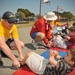 Sailors Help Student Participate in the Presidential Fitness Test