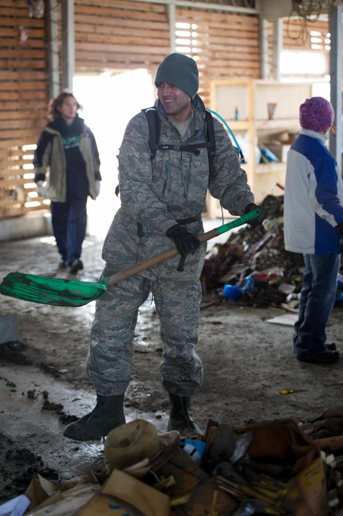 Misawa Air Base Personnel and Family Members help Tsunami-Battered Japanese City