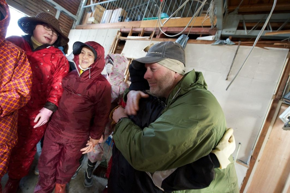 Misawa Air Base Personnel and Family Members help Tsunami-Battered Japanese City