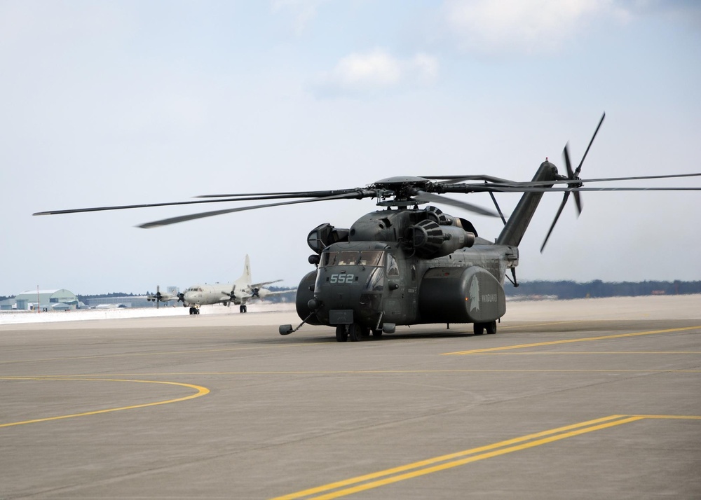 Aircraft arrive at NAF Misawa in Support of Operation Tomodachi