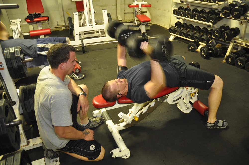 USS Ponce Workout Room